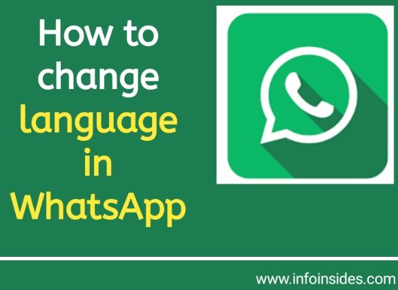 How to change language in WhatsApp