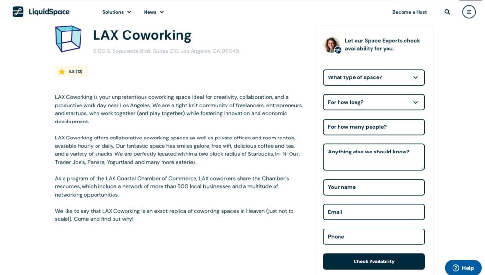 LAX Coworking Space in Los Angeles
