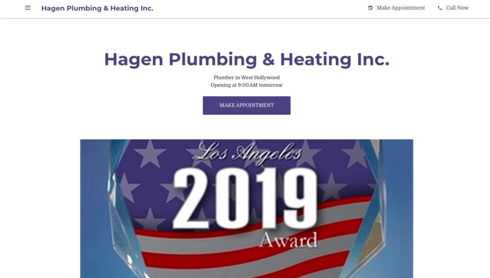 hagen plumbing heating inc