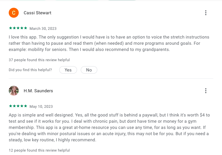 bend app positive reviews