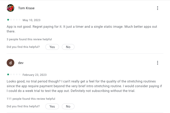 negative reviews of bend app