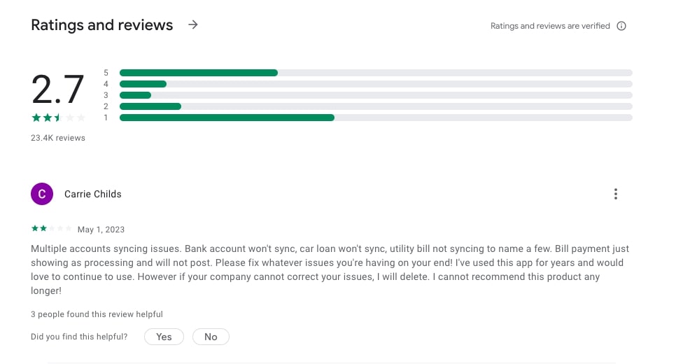 Prism Bill Pay User Reviews